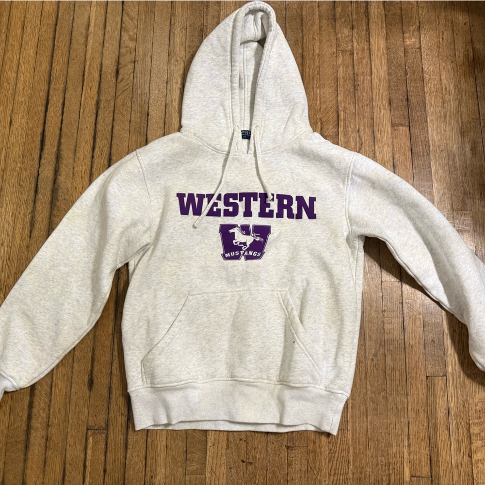 Western Mustangs Gray Hoodie